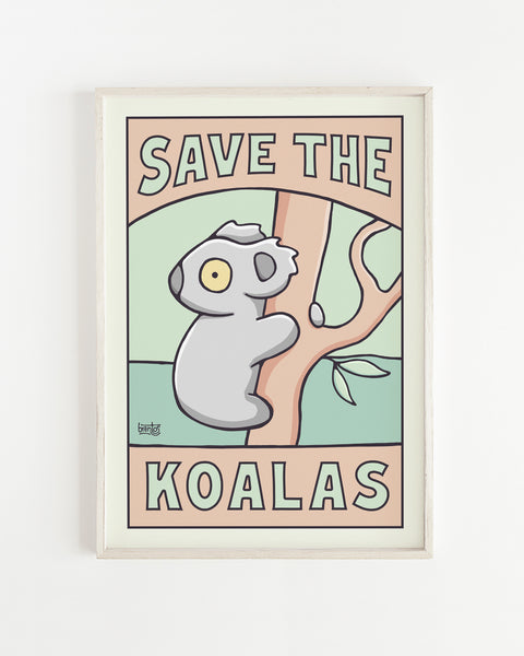 Save The Koalas Poster