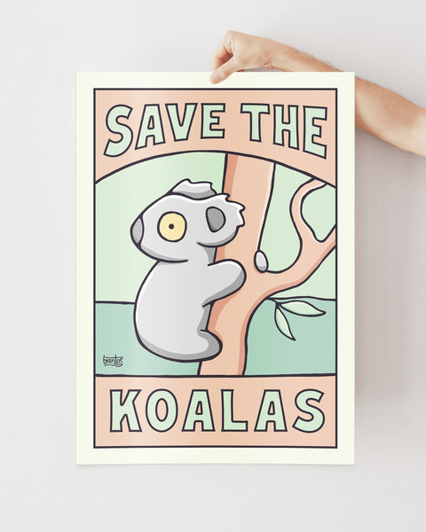 Save The Koalas Poster