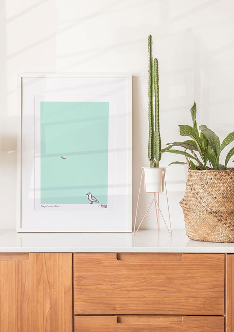 Seagull and Chip Art Print