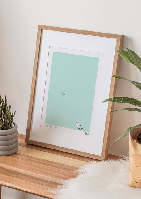 Seagull and Chip Art Print
