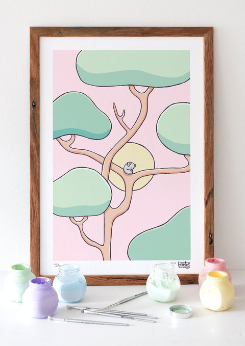 Dreaming Koala Art Print