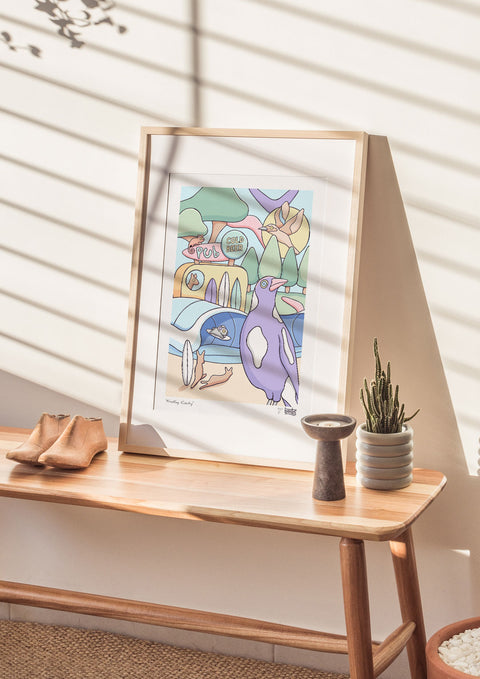Aussie Surf Pub Art Print