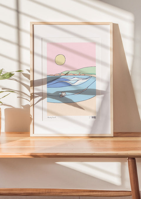 Early Surf Art Print