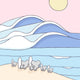 Create Your Own Surfing Koala Family Print