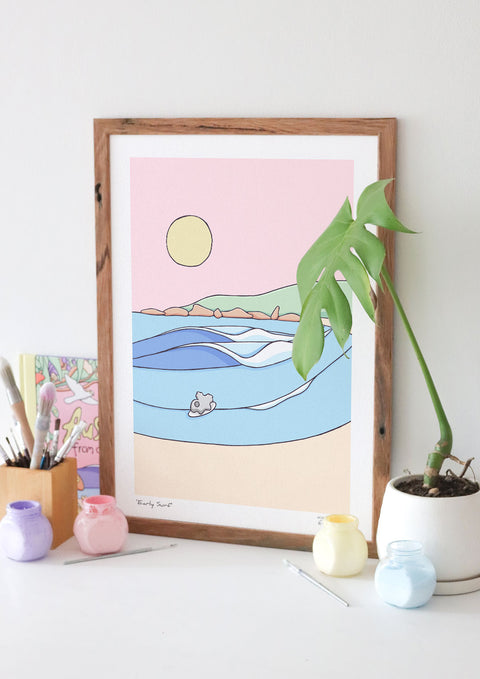 Early Surf Art Print
