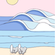 Create Your Own Surfing Koala Family Print