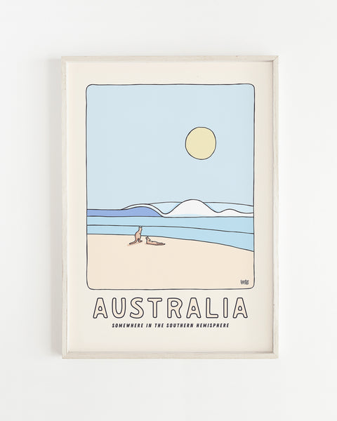 Australia Kangaroos Poster