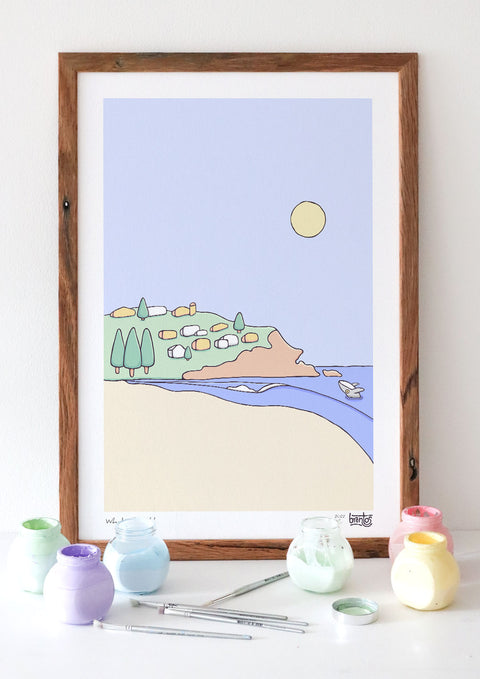 Whale Beach Art Print